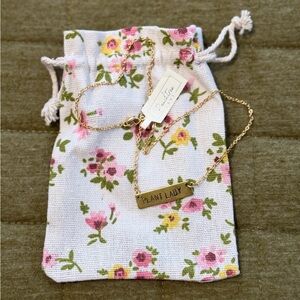 Gold 'Plant Lady' Necklace by Peach Tree Lane